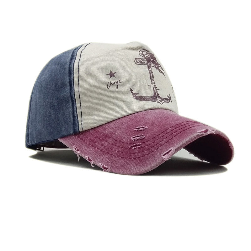 Washed cotton baseball cap
