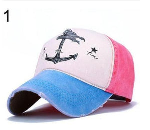 Washed cotton baseball cap