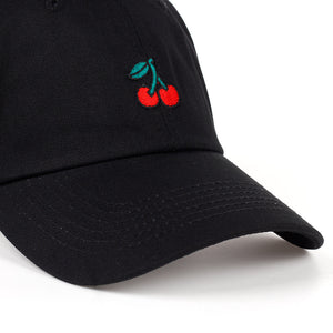 Cherry embroidery baseball cap
