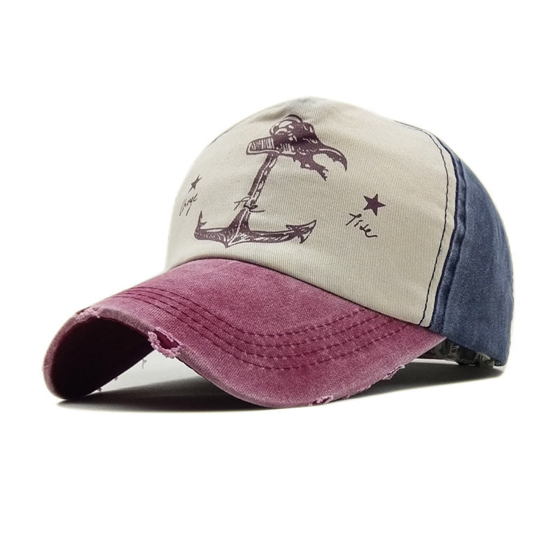 Washed cotton baseball cap