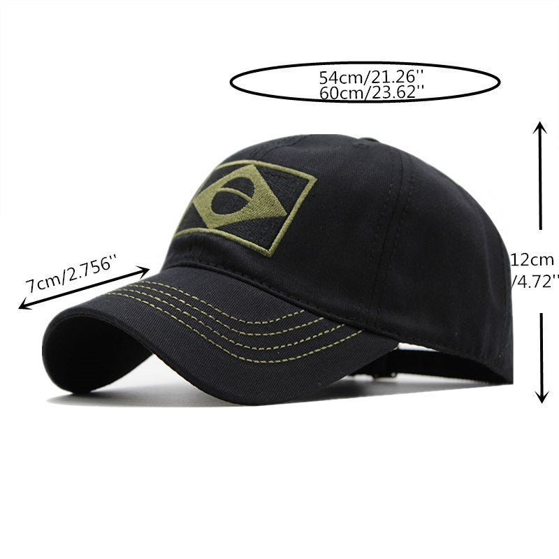 Brazil flag baseball cap