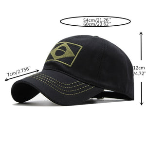 Brazil flag baseball cap