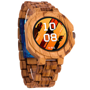Minimalist And Multifunctional Neutral Sandalwood Watch