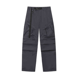 Straight Cargo Pants Men's Multi-pocket Paratrooper Pants