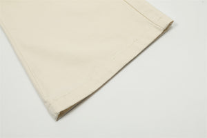 Loose Cargo Trousers Men Fashion Brands Knee Pleated