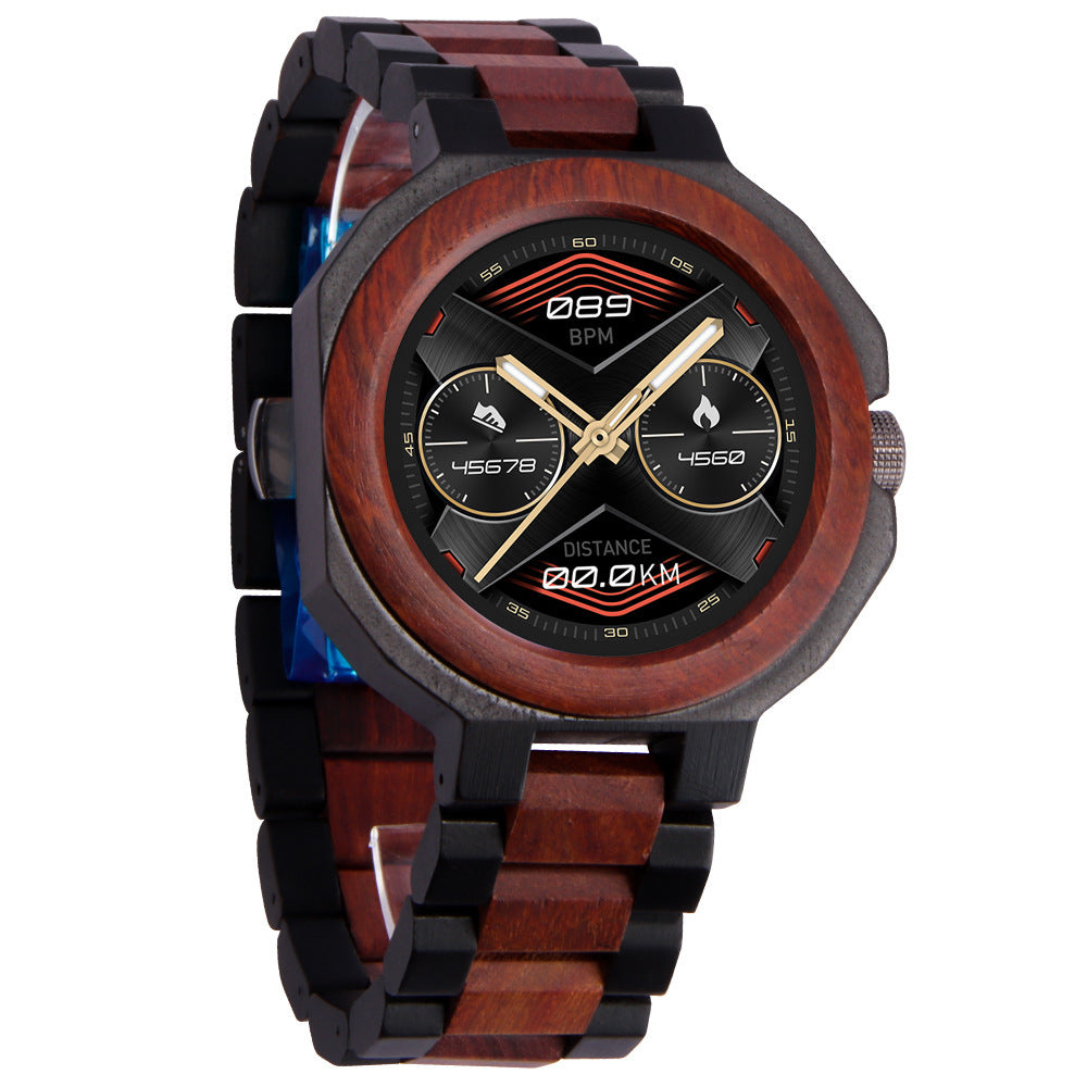 Minimalist And Multifunctional Neutral Sandalwood Watch